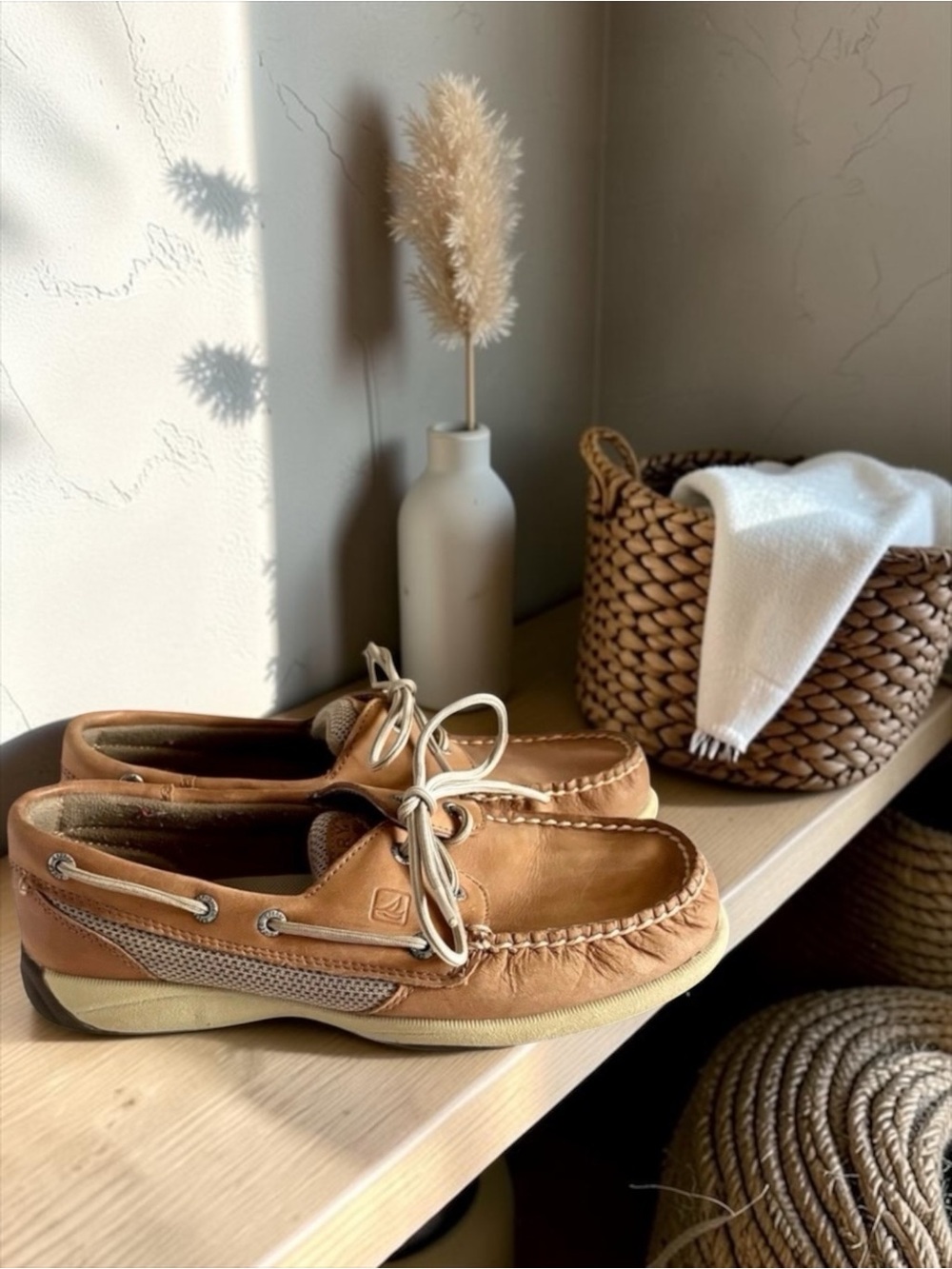 Sperry Top‑Sider Leather Boat Shoes — Women’s